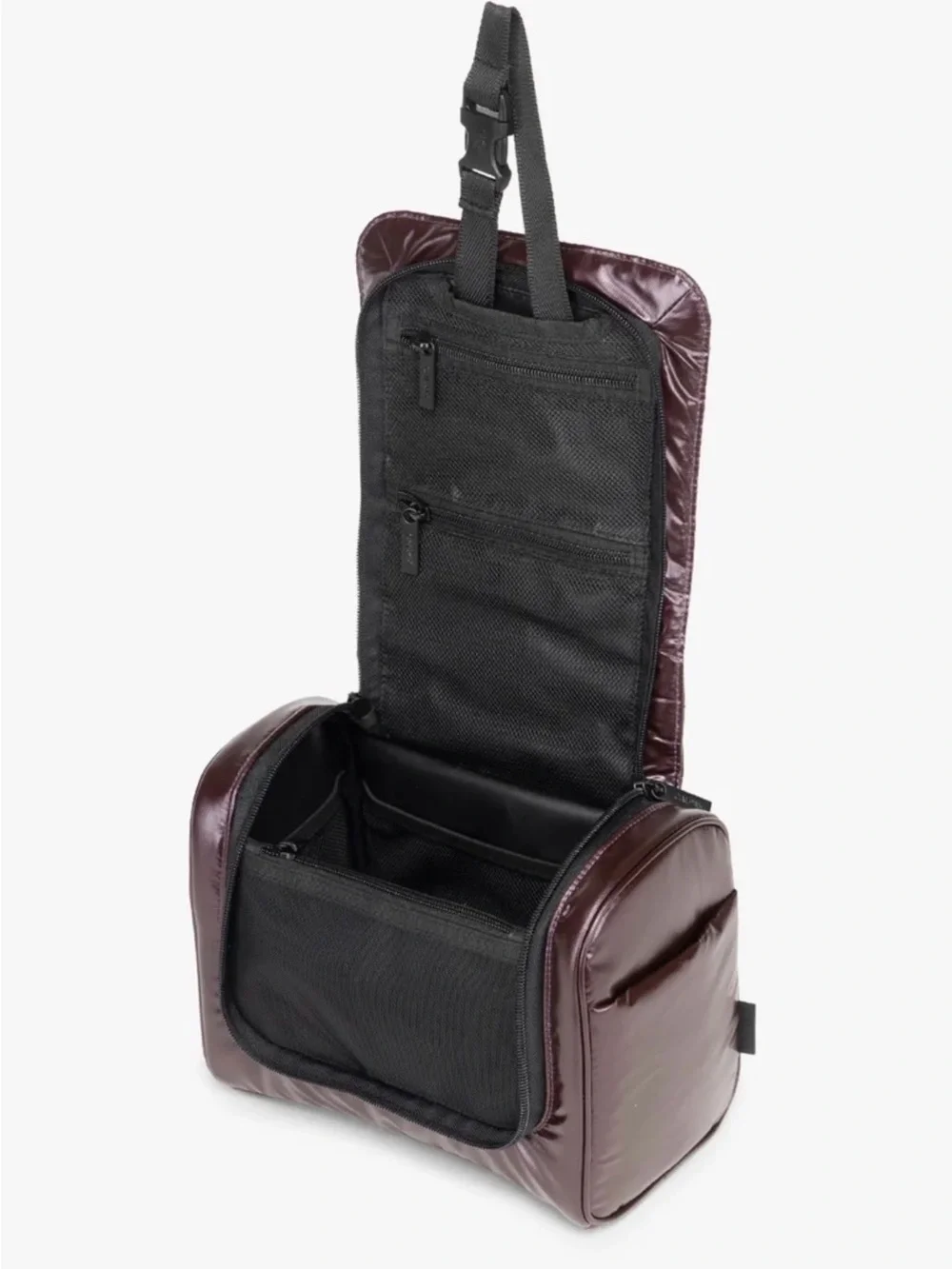 Calpak Luka Puffy Toiletry Cosmetics Quilted Bag in Glazed Dark Cherry NWT